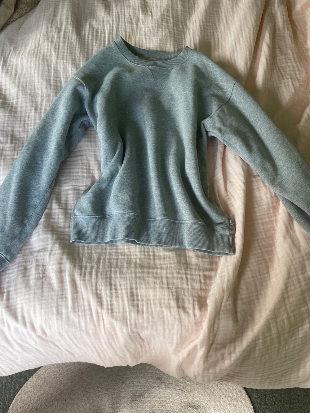 TNA Women's Crewneck Sweater in Soft Blue-Green